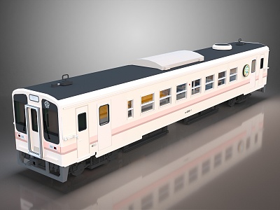 modern train carriage 3d model