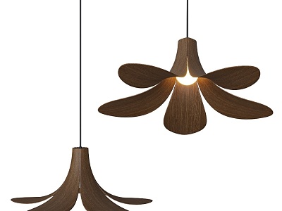 Jazz Modern Flower Shaped Chandelier 18 3d model