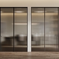 Modern glass door 3d model