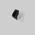 Modern White And Black Urinals With Sleek Wall Mounted Contemporary Design