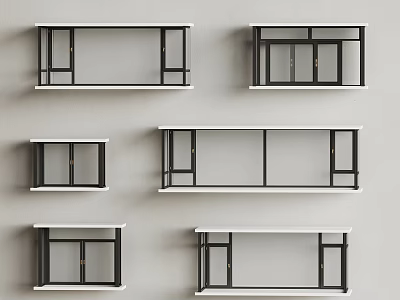 Variety Of Floor To Ceiling Window Designs 3d model