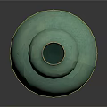 Green Gourd Shaped Sculpture Vase With Smooth Surface And Classic Design