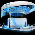 YOURTEXT Electronic Technology Exhibition Display Booth Model 3d model