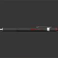 Stylish Black Writing Pen With Red Accents Modern Design And Smooth Grip
