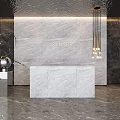 Modern Front Desk Lobby Reception Desk 3d model