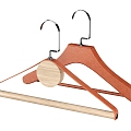 Modern Clothes Hanger Drying Hanger Leather Hanger Leather Hanger Pants Rack Clothes Hanger 3d model