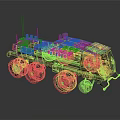 Modern Mars Exploration Rover Mars Exploration Rover Mars Probe 3d model
