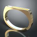 Modern Gold Ring Jewelry With Sleek Surface And Shiny Lustrous Design