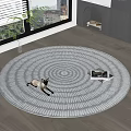 Round carpet 3d model