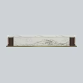 Elegant Modern Reception Desk With Marble Countertop And Decorative Columns