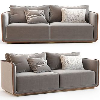 Double Sofa Double Sofa Multi-Person Sofa 3d model