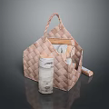 Woven Storage Basket With Towels And Rolled Items For Household Use