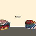 Poliform Colorful Patterned Leisure Chairs With Vibrant Design And Metal Frame