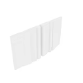 White Modern Structural Components With Folded Panels And Smooth Surfaces