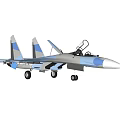 su-27 fighter remote control toy 3d model