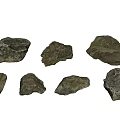Landscape Stone Block Combination 3d model
