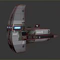 Futuristic Spacecraft Design With Sleek Exterior And Cockpit Windows For Cosmic Exploration
