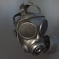 Tactical Military Gas Mask As Weapon With Metal Dual Lenses And Filter