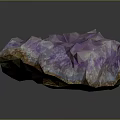 Natural Purple Amethyst Cluster With Glossy Crystal Formation And Sparkling Texture