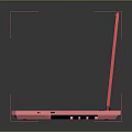 Pink Electronic Laptop With Anime Girl Wallpaper And Cute Keyboard Stickers