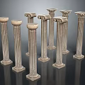 Columns Stone Columns Stone Columns Old Columns Roman Columns Roman Columns Classical Columns Greek Columns 3d model
