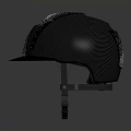 Black Safety Helmet With Silver Sparkle Accents And Adjustable Strap For Daily Use