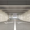 Modern Parking Garage Interior Design Featuring Parking Signs And Directional Floor Markings