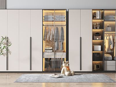 Modern wardrobe model