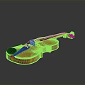 Premium Classical Wooden Violin With Acoustic Body Strings And Bow