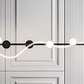 Contemporary Pendant Light Designs Featuring Sleek Black White Circular Linear Shapes