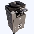 Modern printer multi-function vertical copier 3d model