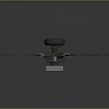 Four Bladed Equipment With Central Circular Hub Metallic Rotor Structure And Mounting Base