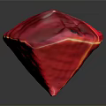 Vibrant Red Flower Shaped Decorative Household Item With Glossy Smooth Surface