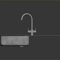 Stainless Steel Kitchen Sink With Faucet And Draining Board For Home Daily Use
