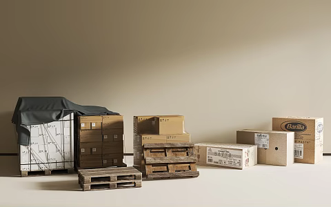 Shelf Stacking Cargo 3d model