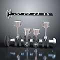 High Performance Automotive Engine Components Crankshaft Connecting Rods And Pistons