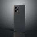 Modern Gray Smartphone Back Design With Camera Module And Electronic Device Features 3d model