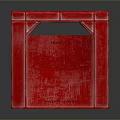 Red Plastic Household Storage Container With Sturdy Design For Daily Use