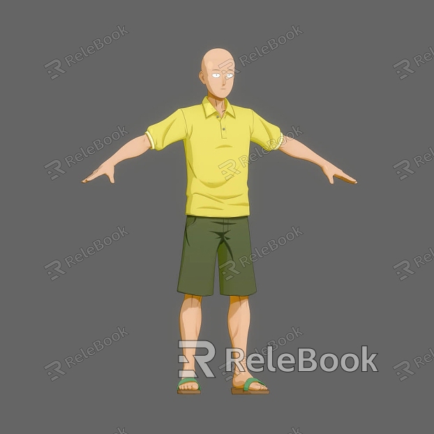 One-punch Superman Saitama Animation Animation Manga Movie Saitama Slight-headed One-punch Superman model