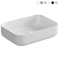 Modern White Square Bathroom Washbasin With Sleek Smooth Design