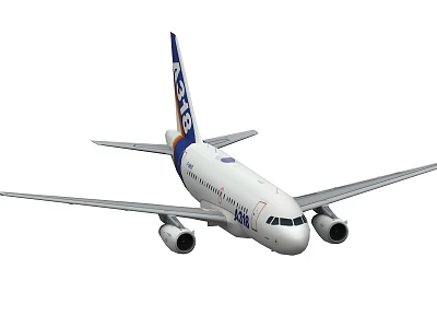 Jet2 Passenger Airplane With White Body Blue Tail And Twin Engines 3d model