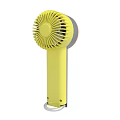 Modern Handheld Fan With Colorful Fan Head And Gray Body