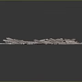 Collection of Natural Wooden Stone Pieces Scattered on Black Background