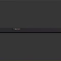Modern Dark Soundbar With Control Buttons And LED Indicators For Home Entertainment