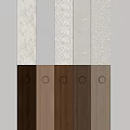 Various Textured Wall Panels In Neutral And Wooden Tones For Interior Decor