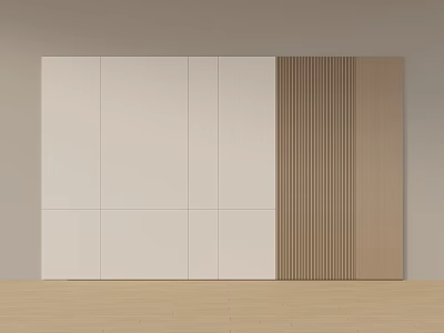 New Chinese bed TV background wall bedroom 3d model
