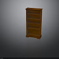 Classic Wooden Bookcase Design With Multiple Shelves And Sturdy Construction