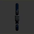 Blue Locking Carabiner With Metal Construction And Secure Clasp Design