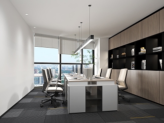 Personnel Office of Modern Finance Office 3d model