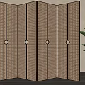 Retro screen partition 3d model
